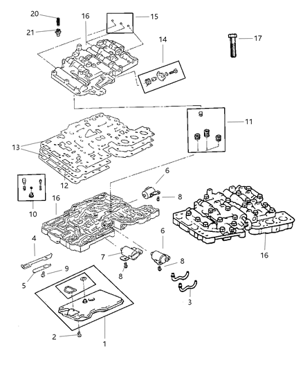 2000 Jeep Cherokee Valve Body Diagram 2 - Thumbnail