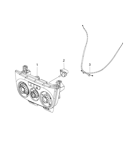 2020 Ram ProMaster City Heater Control Diagram for 68429644AA