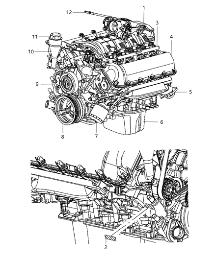 2007 Dodge Durango Engine Assembly And Identification Diagram 2 - Thumbnail