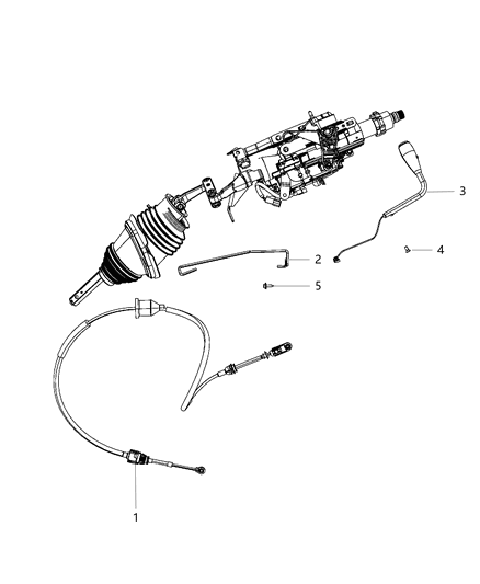 2010 Dodge Charger Gearshift Controls Diagram 3 - Thumbnail