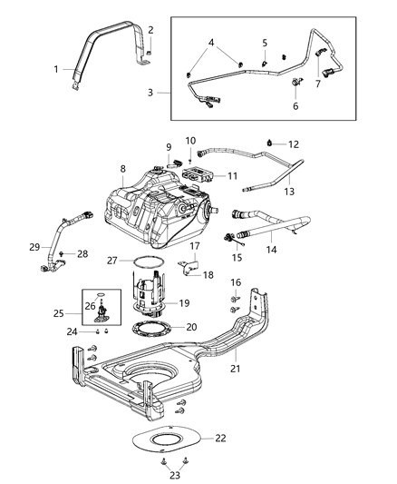 2017 Ram 3500 Pickup Diesel Exhaust Fluid System Diagram