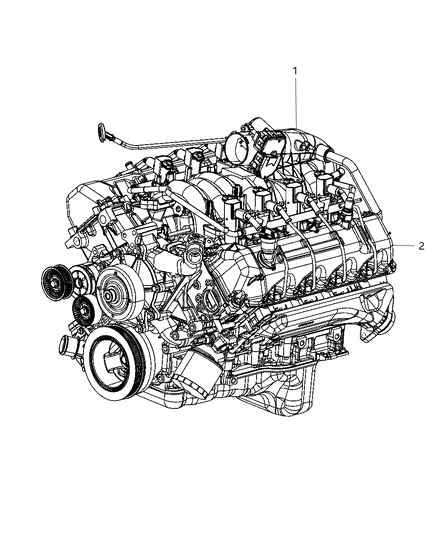 2009 Dodge Durango Engine Assembly & Service Diagram 2 - Thumbnail