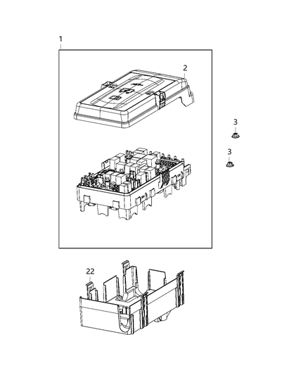 2021 Jeep Wrangler Center, Power Distribution Diagram 6 - Thumbnail