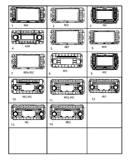 2009 Jeep Compass Radio AM/FM With CD And Equalizer Diagram for 5064362AB