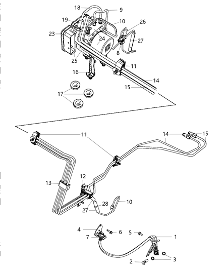 2008 Dodge Charger Control Module Diagram for 68028992AA