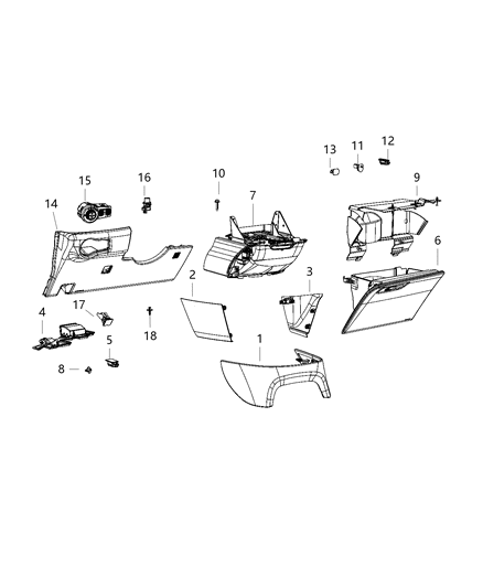 2020 Chrysler Pacifica Switch Headlamp Diagram for 68156005AD
