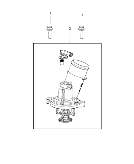 2014 Ram 5500 Thermostat & Related Parts Diagram 1 - Thumbnail