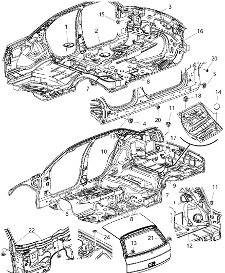 2009 Dodge Charger Plug Top Seal Diagram for 4589534AA