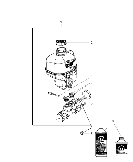 2009 Dodge Ram 2500 Brake Master Cylinder Diagram 2 - Thumbnail