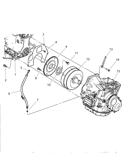 2005 Chrysler PT Cruiser Transaxle Mounting & Related Parts Diagram 2 - Thumbnail