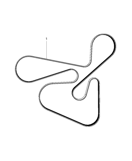 2012 Dodge Journey Belts, Serpentine & V-Belts Diagram 2 - Thumbnail