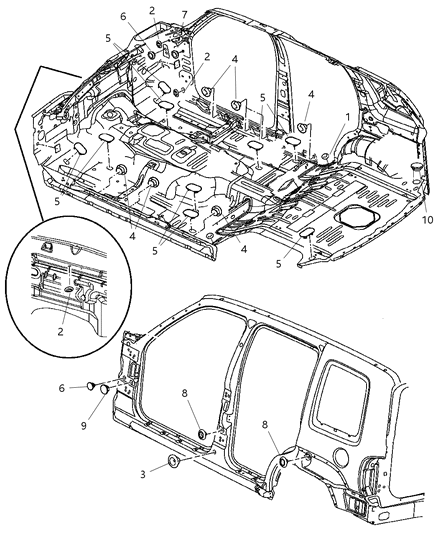 2005 Jeep Liberty Plug Diagram for 55136859AA