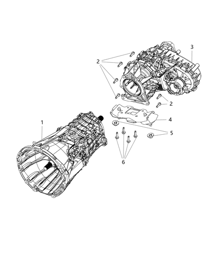 2020 Jeep Wrangler Mounting Support Diagram 1 - Thumbnail