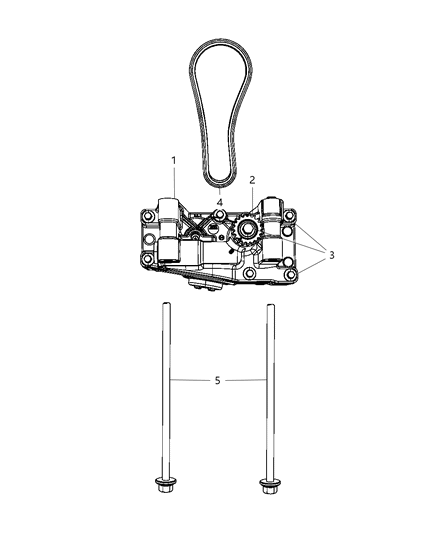 2010 Dodge Caliber Balance Shaft / Oil Pump Assembly Diagram 5 - Thumbnail