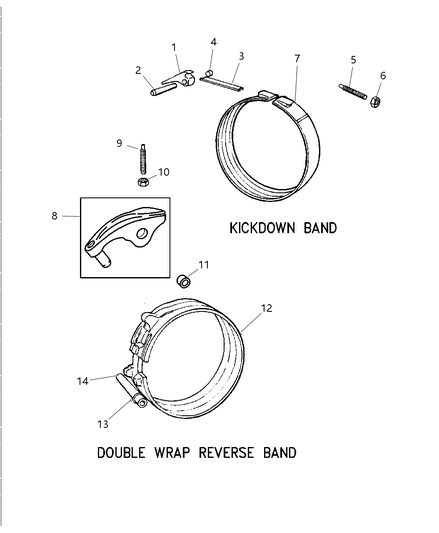 2003 Dodge Dakota Bands Diagram 1 - Thumbnail