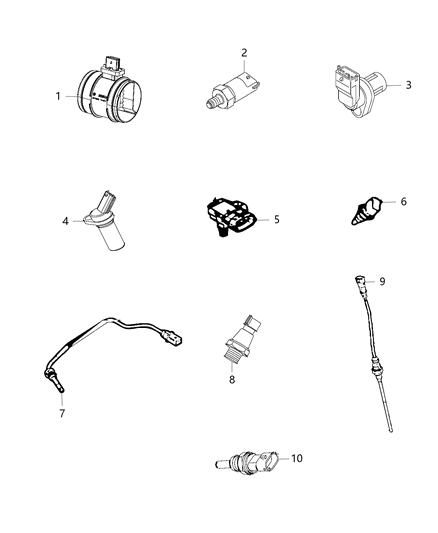 2017 Ram ProMaster 3500 Sensors, Engine Diagram 1 - Thumbnail