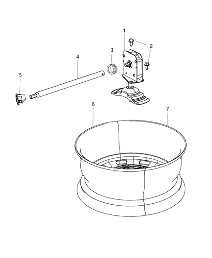 2020 Ram 3500 Guide Tube Diagram for 68196446AA