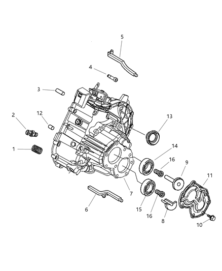 2008 Chrysler PT Cruiser Case & Related Parts Diagram 2 - Thumbnail