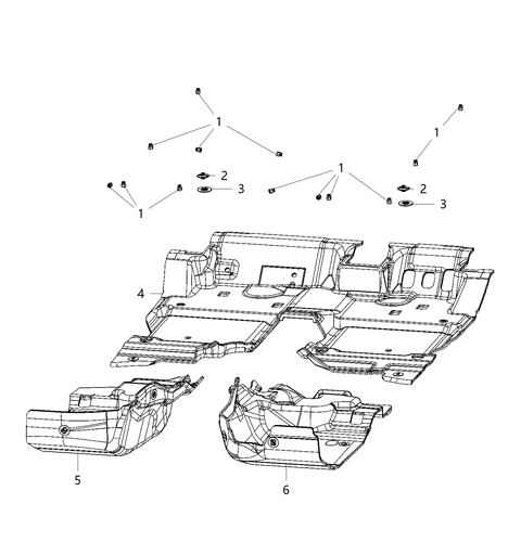 2020 Jeep Gladiator Carpet, Complete Diagram 2 - Thumbnail