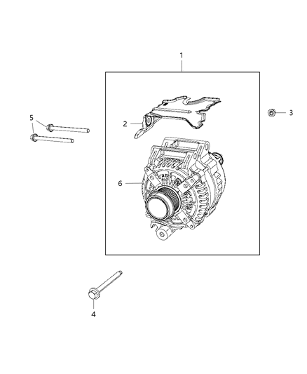 2018 Ram ProMaster 3500 Generator/Alternator Diagram 1 - Thumbnail