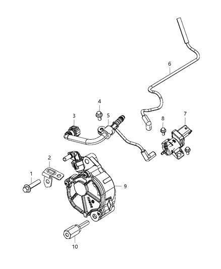 2011 Jeep Grand Cherokee Vacuum Pump / Vacuum Harness Diagram