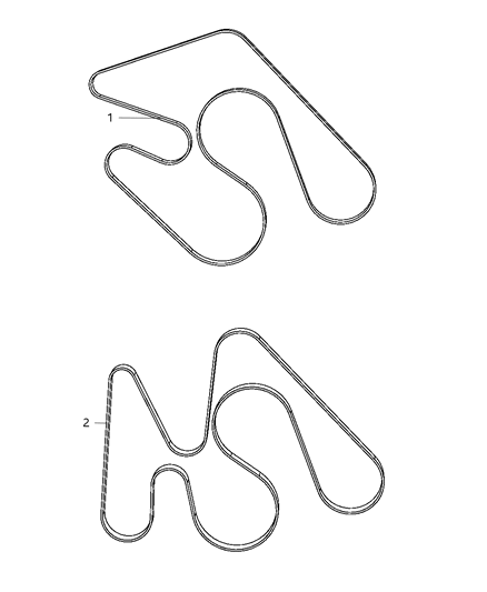 2009 Dodge Ram 3500 Cab Chassis Belts, Serpentine & V-Belts Diagram 2 - Thumbnail