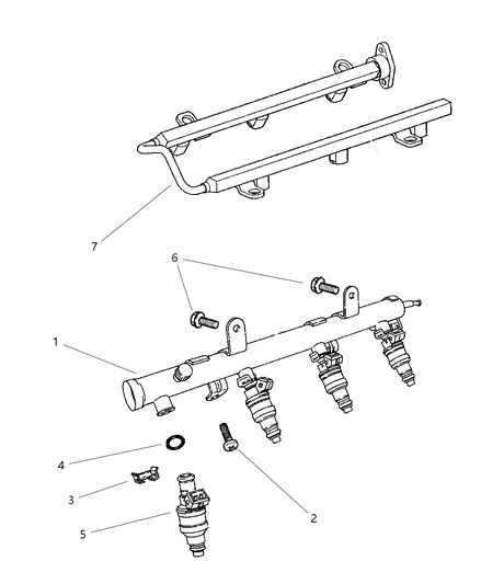 1998 Chrysler Sebring Coupe Fuel Rail Diagram 2 - Thumbnail
