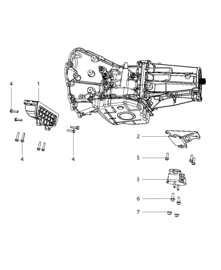 2008 Dodge Durango Structural Collar Diagram 1 - Thumbnail