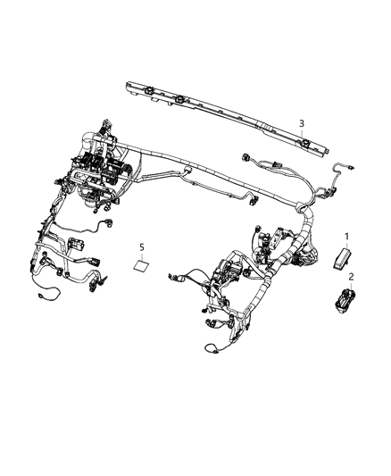 2021 Jeep Wrangler Wiring - Headlamp To Dash Diagram 1 - Thumbnail