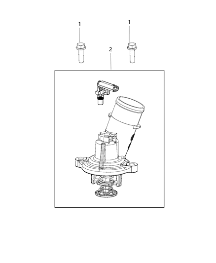 2016 Ram 2500 Thermostat & Related Parts Diagram 2 - Thumbnail