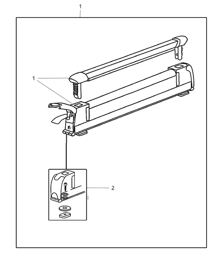 2008 Chrysler PT Cruiser Hardware Kit Accessory Diagram for 5086158AA