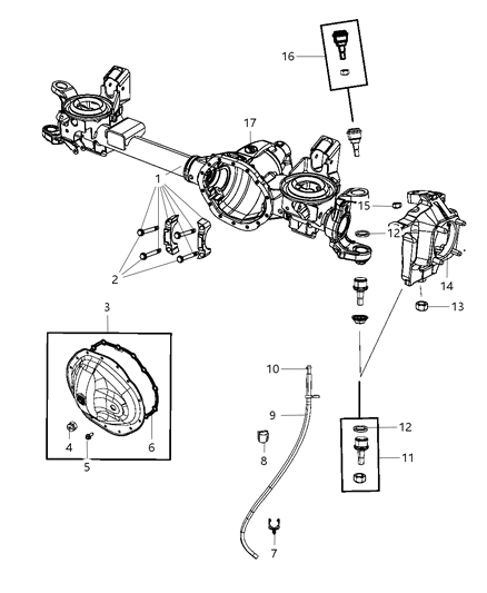 2009 Dodge Ram 3500 Pickup Housing & Vent Diagram 1 - Thumbnail