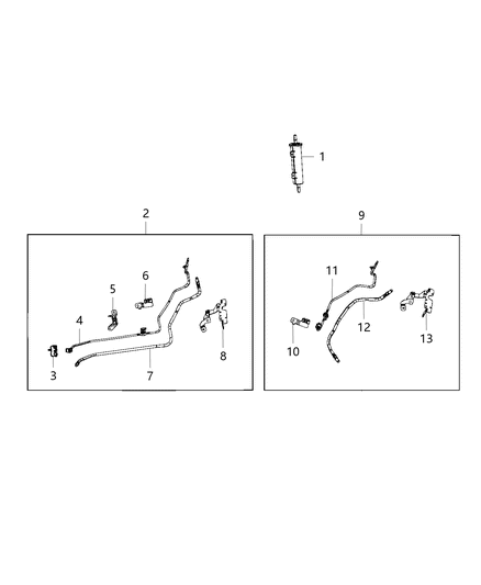 2020 Jeep Wrangler Emission Control Vacuum Harness Diagram 1 - Thumbnail