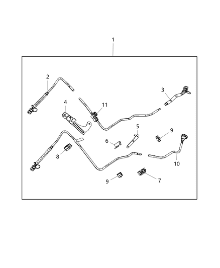 2020 Ram 1500 New Style Fuel Lines/Tubes And Related Parts Diagram 6 - Thumbnail