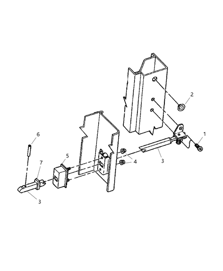 1999 Dodge Ram Wagon Check Arm, Cargo Door Diagram