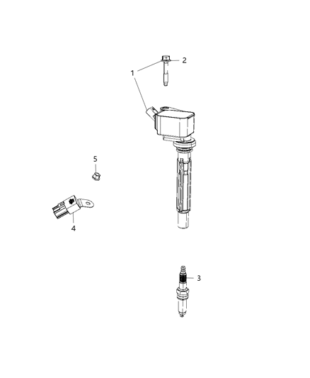 2021 Jeep Wrangler Spark Plugs, Ignition Wires, Ignition Coil And Capacitors Diagram 1 - Thumbnail