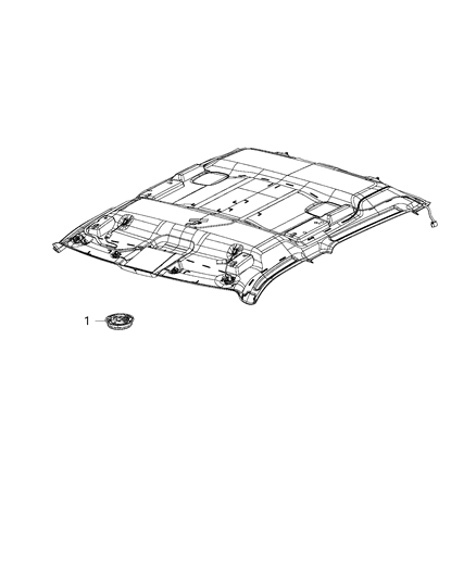 2020 Ram 1500 Classic Lamps, Interior Diagram 3 - Thumbnail