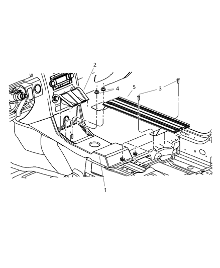 2006 Dodge Magnum Console Floor Diagram