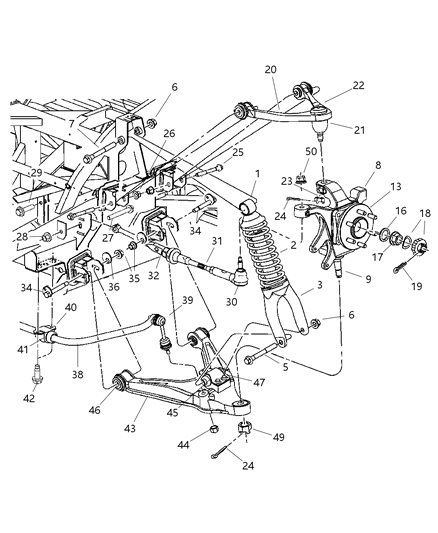 2003 Dodge Viper Wiper Arm Nut, Front Upper Diagram for 6502696