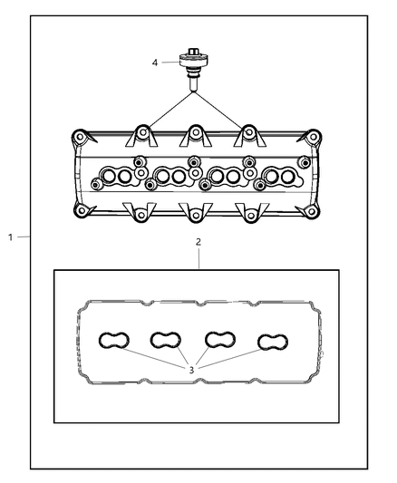 2009 Jeep Commander Cylinder Head & Cover Diagram 5 - Thumbnail