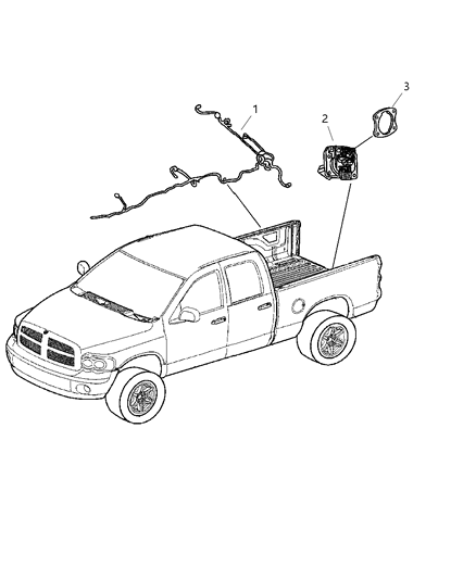 2007 Dodge Ram 3500 Cab Chassis Wiring Body, Rear Diagram