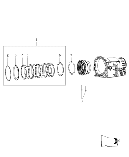 2013 Chrysler 300 B2 Clutch Assembly Diagram 1 - Thumbnail