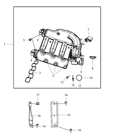 2010 Dodge Journey Intake Manifold Diagram 6 - Thumbnail