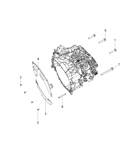 2020 Jeep Compass Shield Transmission Diagram for 4627176AB