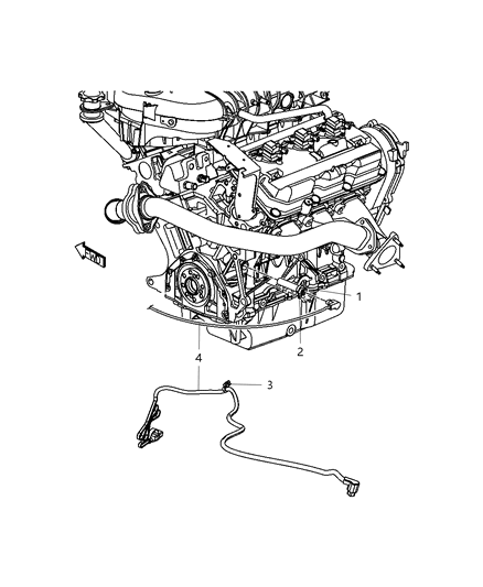2007 Chrysler Sebring Cylinder Block Heater Diagram 2 - Thumbnail
