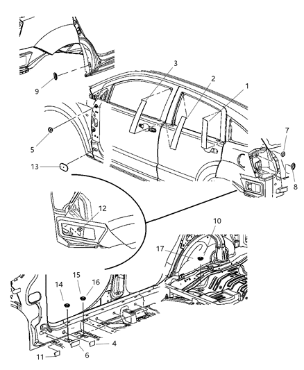 2007 Dodge Caliber Plug Dash Panel 35Mm Diameter, Visit Connector Site Diagram for 4670088