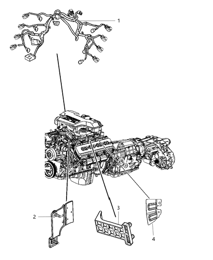 2008 Dodge Ram 3500 Wiring Engine Diagram for 4801592AC