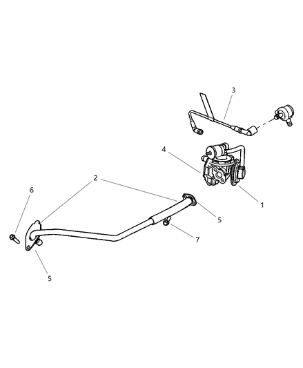 2001 Chrysler Sebring Sedan & Convertible EGR System Diagram 2 - Thumbnail
