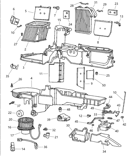 1998 Jeep Grand Cherokee Door Diagram for 4746211