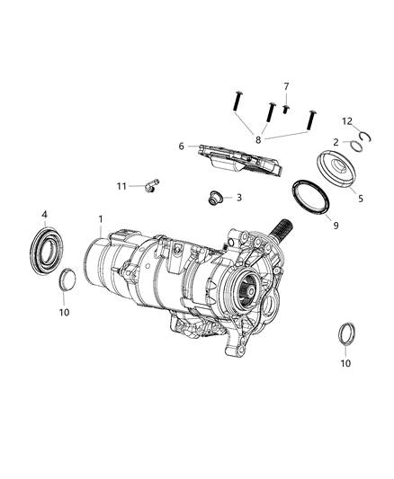 2020 Jeep Cherokee Serviceable Parts , Power Transfer Unit Diagram 3 - Thumbnail
